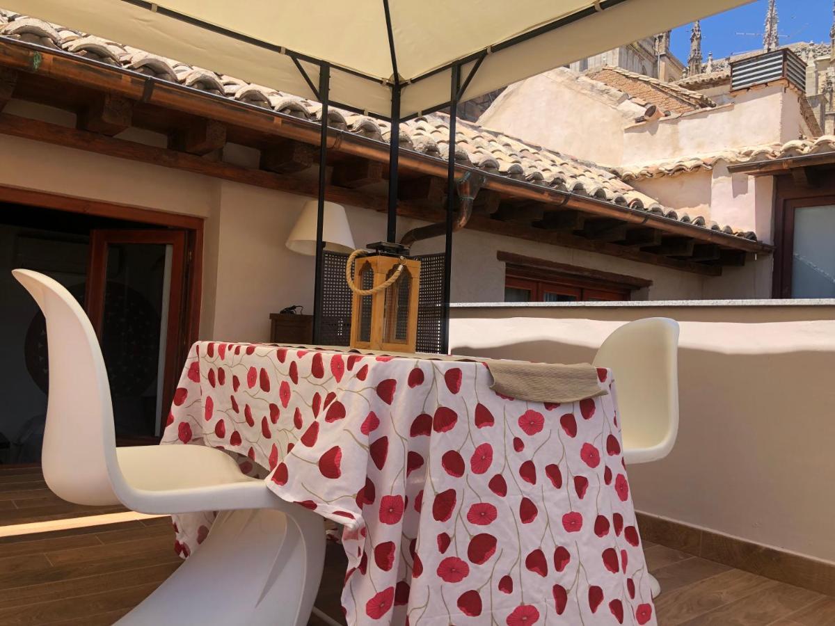 Apartamento Canónigo - terraza con vistas Toledo Exterior foto